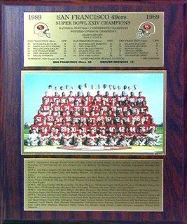San Francisco 49ers 1989 Healy Plaque  Sports & Outdoors