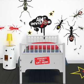 soldier ants giant wall stickers by funky little darlings