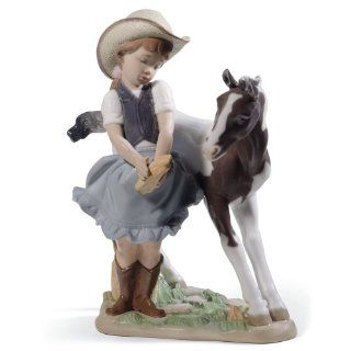 Lladro Cowgirl   Collectible Figurines