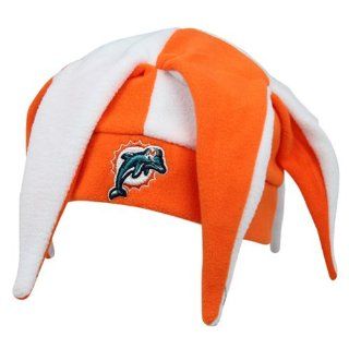 NFL '47 Brand Miami Dolphins Jesterhead Fleece Hat   Orange/White  Baseball Caps  Sports & Outdoors