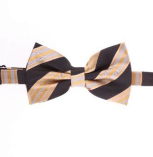 Mens Bow ties colors of black, gold, grey, gray, striped/stripes, design   By Jon vanDyk at  Mens Clothing store