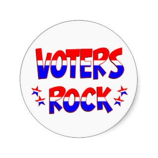 Voters Rock Stickers