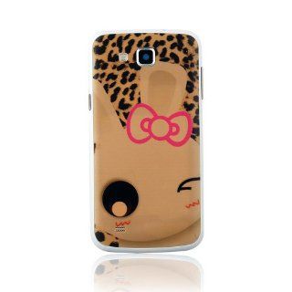 Euclid+   Leopard Melody Style Replacement Battery Cover Plastic Back Housing Door for Samsung Galaxy Premier I9260 with Euclid+ Cable Tie Cell Phones & Accessories