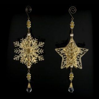 Shop Pack of 8 Gold 3 Dimensional Beaded Snowflake and Star Christmas Ornaments at the  Home Dcor Store. Find the latest styles with the lowest prices from KSA