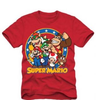 Super Mario Bros Group Shot Boys Childrens T Shirt Fashion T Shirts Clothing