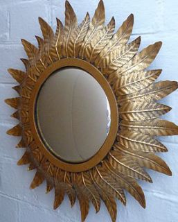 gold leaves mirror by daisy west