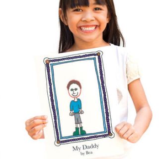 personalised 'daddy' frame card by claire close