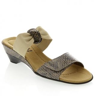 VANELi Sport Printed Leather with Stretch Fabric Wedge Sandal