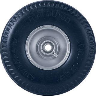 Marathon Tires Flat-Free Hand Truck Tire, 10.5in. x 4.10/3.50-4in.  Flat Free Hand Truck Wheels
