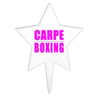 Funny Girl Boxers Quotes   Carpe Boxing Cake Toppers