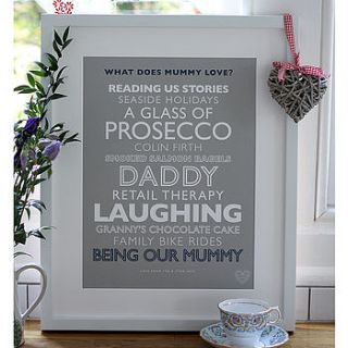 personalised classic loves art print by mimi & mae
