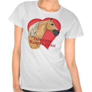 Palomino Tennessee Walking Horse Heart Tee Shirt
