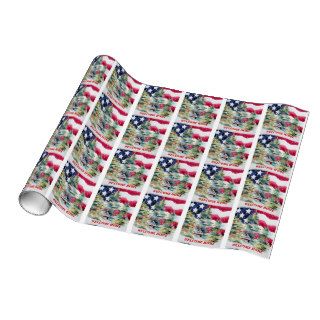 Patriotic Welcome Home Wrapping Paper