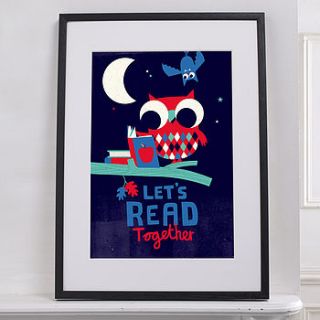 let's read limited edition nursery print by magnolia box