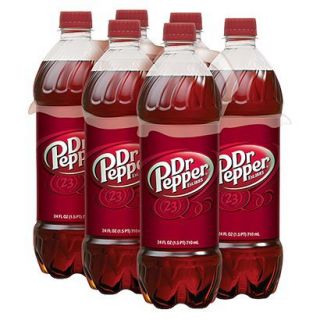 Dr. Pepper Soda 24 oz, 6 pk