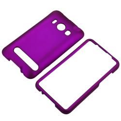 Snap On Rubber Coated Dark Purple Case for HTC EVO 4G Eforcity Cases & Holders