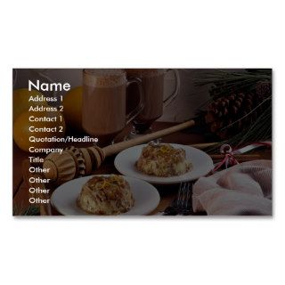 Mexican holiday desserts business card template