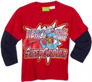 Sesame Street Supergrover "Hero of the Day" Shirt   Toddler Sizes (4T) Clothing