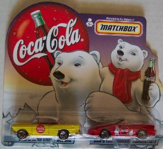 Matchbox Coca Cola Die Cast Cars 1955 Chevy Bel Air / 1998 Camaro Toys & Games
