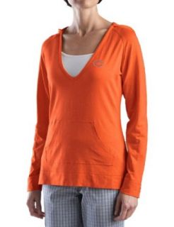 NFL Chicago Bears Women's Long Sleeve Social Hooded Tee, College Orange, 3X Large  Sports Fan Apparel  Clothing