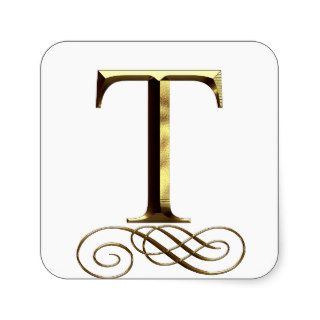 VIP Gold ”T” monogram Stickers