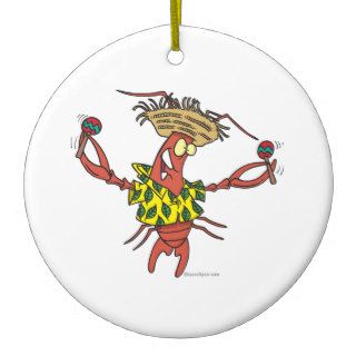 funny calypso lobster christmas ornaments