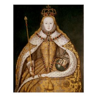 Queen Elizabeth I in Coronation Robes Print