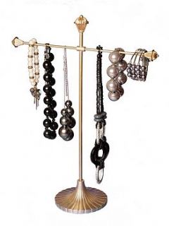 necklace stand silver or brass 50cm or 37cm by not a jewellery box