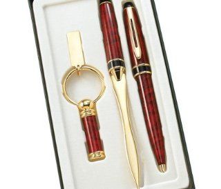 Pen, Key Ring and Letter Opener Set   Free Engraving  Key Tags And Chains 