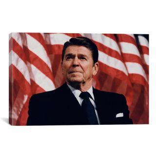 iCanvasArt Political Ronald Reagan Portrait Photographic Print on
