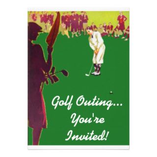 Vintage Golf Outing Invitations