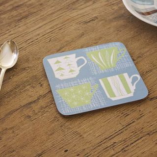 coffee cups coaster by rosa & clara designs