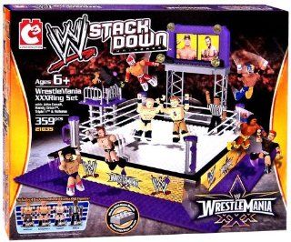 C3 WWE Wrestling Stack Down Set #21035 WrestleMania XXX Ring Toys & Games