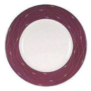 Royal Doulton Precious Platinum 9 Inch Accent Plate, Raspberry Kitchen & Dining