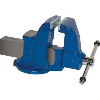 Yost Heavy-Duty Industrial Machinist Bench Vise — Stationary Base, 4 1/2in. Jaw Width, Model# 104.5  Bench Vises