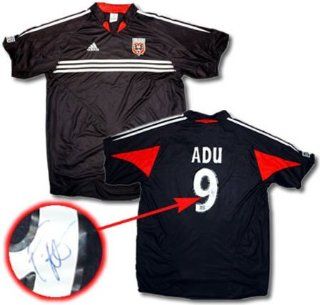 Freddy Adu DC United Autographed Jersey  Sports Related Collectibles  Sports & Outdoors