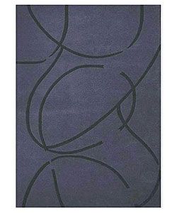 Hand tufted Archie Blue Wool Rug (5 X 8)