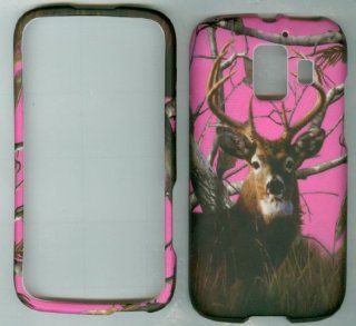 Camoflague Real Tree Black Deer Hard Snap on Case Phone Cover Faceplate Protector for Huawei Fusion 2 U8665 (At&t) Cell Phones & Accessories