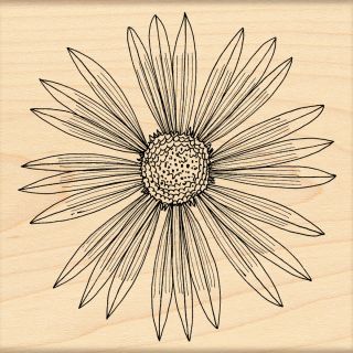 Penny Black Sunburst Rubber Stamp