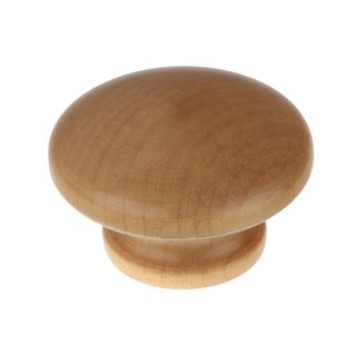 Gliderite 1.5 inch Round Natural Stained Wooden Cabinet Knobs (pack Of 10)
