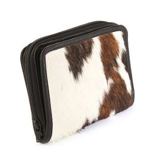 handmade cow hide leather purse by charlotte's web