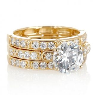 Jean Dousset 2.68ct Absolute Solitare Ring and Band Set