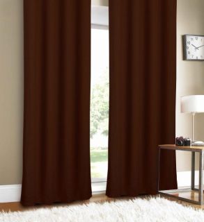 Luxury Linen Chocolate 88 inch Curtain Panel