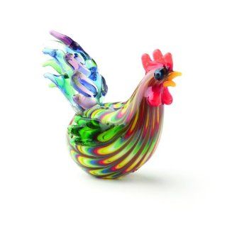 Fitz and Floyd Glass Menagerie Hen   Collectible Figurines