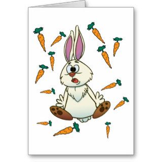 Cartoon Rabbit Greeting Card