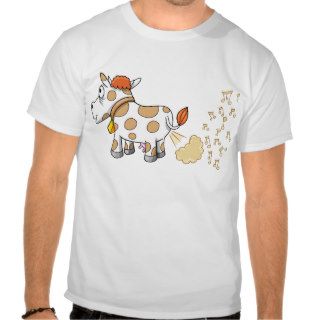 Music Farting Cow  T Shirt