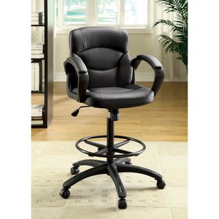 Furniture Of America Dean Drafting Counter Height Pneumatic Adjustable Office Chair