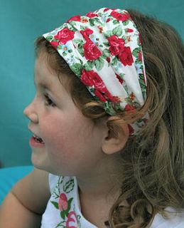 100% cotton floral headscarf by cinnamon kids