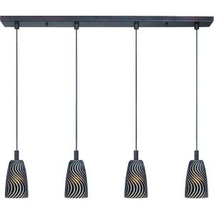 ET2 Lighting ET2 E92044 51BZ Bronze Carte 4 Light Pendant