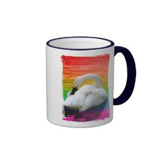Rainbow Swan Coffee Mugs